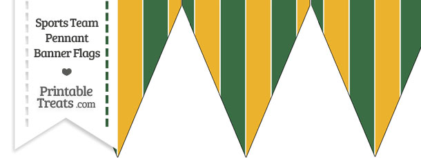 Athletics Colors Pennant Banner Flag — Printable Treats.com