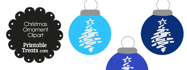 Blue Christmas Tree Christmas Ornament Clipart