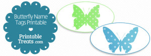 Butterfly Name Tags Printable — Printable Treats.com