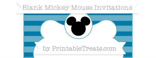 mickey mouse blank invitations