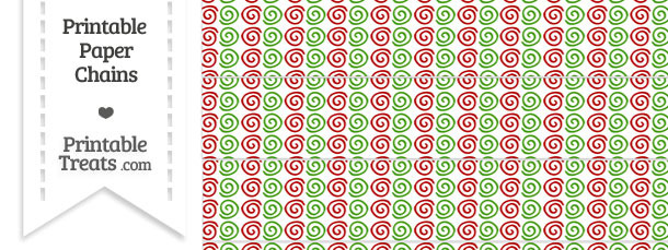Christmas Swirls Paper Chains