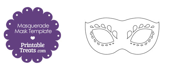 Decorative Masquerade Mask Template — Printable Treats.com