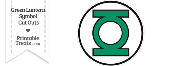 Green Lantern Symbol Cut Out — Printable Treats.com