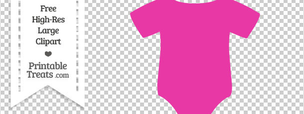 hot pink baby onesie