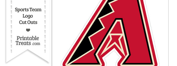 Large Arizona Diamondbacks Logo Cut Out — Printable Treats.com
