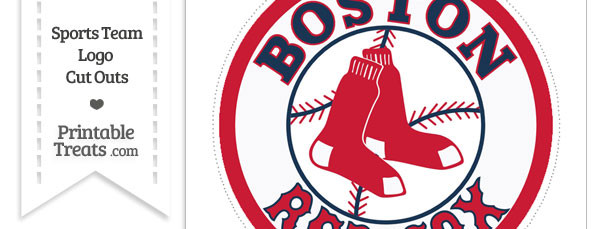 Large Boston Red Sox Logo Cut Out