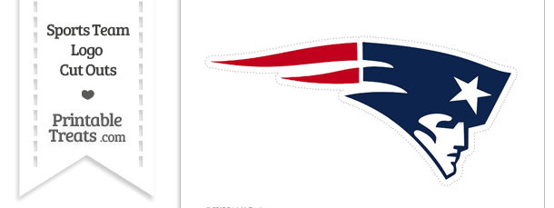 Large New England Patriots Logo Cut Out