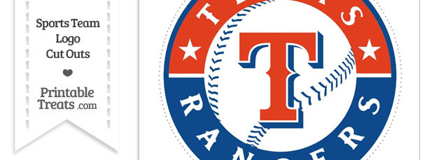 Large Texas Rangers Logo Cut Out