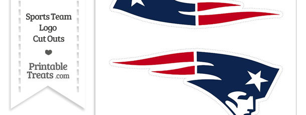 Medium New England Patriots Logo Cut Outs