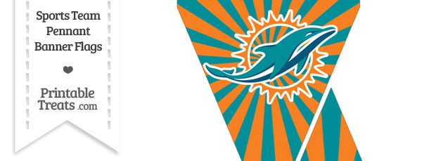 Miami Dolphins Party Decorations WinCraft Miami Dolphins Pennant