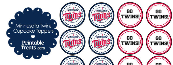 Minnesota Twins Cupcake Toppers