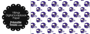Minnesota Vikings Football Helmet Digital Paper — Printable Treats.com