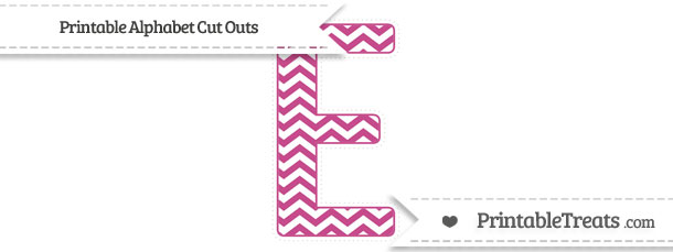 free mulberry purple chevron extra large capital letter e cut outs letter e cut out
