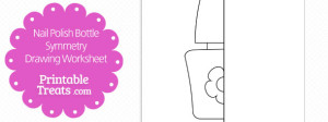 Nail Polish Symmetry Drawing Worksheet — Printable Treats.com