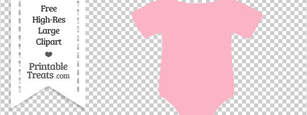 light pink baby onesie