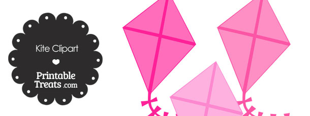 Pink Kite Clipart — Printable Treats.com