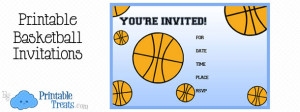 Printable Basketball Birthday Party Invitations — Printable Treats.com