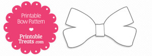 Printable Bow Pattern — Printable Treats.com
