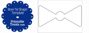 Printable Bow Tie Shape Template — Printable Treats.com