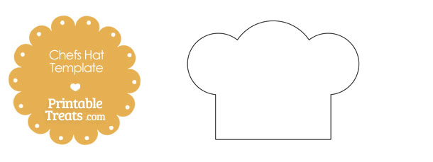 Printable Chefs Hat Outline — Printable Treats.com