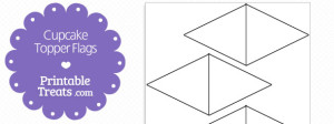 Printable Cupcake Topper Flags — Printable Treats.com