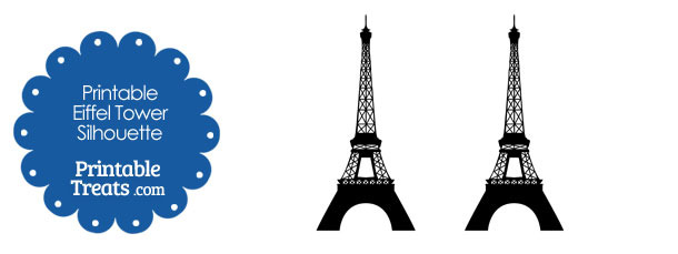 Printable Eiffel Tower Silhouette