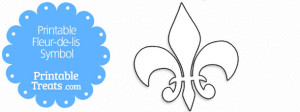 Printable Fleur de Lis Symbol — Printable Treats.com