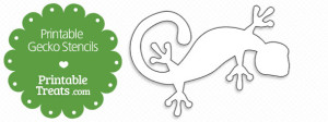 Printable Gecko Stencil — Printable Treats.com
