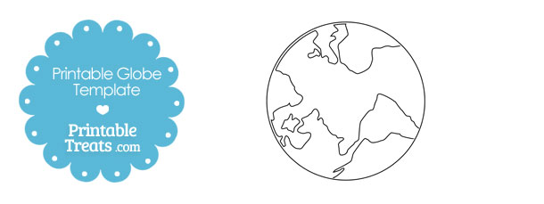 Printable Globe Template — Printable Treats.com