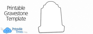 Printable Gravestone Template — Printable Treats.com