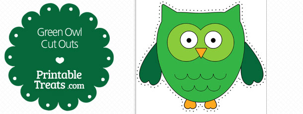 free-printable-green-owl-cut-outs