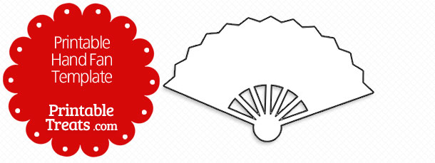 Printable Hand Fan Template — Printable Treats.com