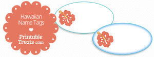 Printable Hawaiian Name Tags — Printable Treats.com