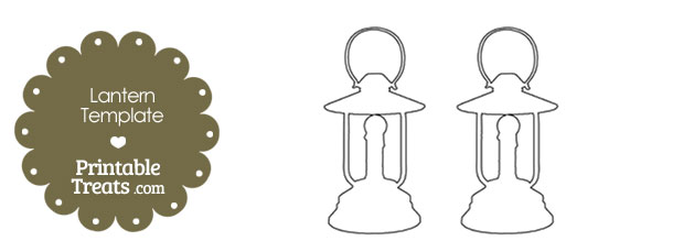 Printable Lantern Shape Template — Printable Treats.com