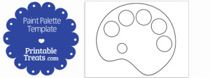 Printable Paint Palette Shape Template — Printable Treats.com