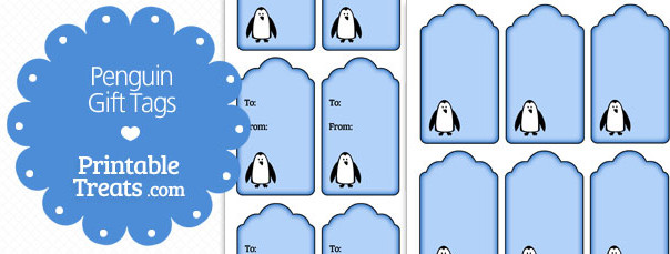 Free Printable Penguin Name Tags — Printable Treats.com