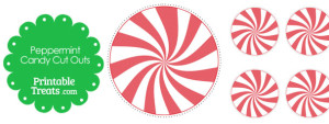 Printable Peppermint Candy Cut Outs — Printable Treats.com