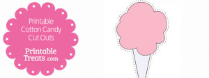 Printable Cotton Candy Shape — Printable Treats.com