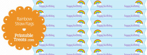 Printable Rainbow Straw Flags — Printable Treats.com