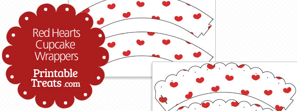 Printable Crimson Hearts Cupcake Wrappers Printable photograph relating to Printable Red Hearts named Printable Pink Hearts Cupcake Wrappers Printable