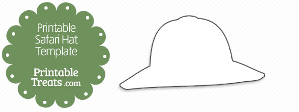 Printable Safari Hat Template — Printable Treats.com