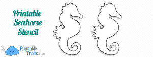 Printable Seahorse Stencil — Printable Treats.com