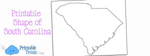 Printable Shape of South Carolina — Printable Treats.com