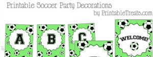 Printable Soccer Party Decorations — Printable Treats.com
