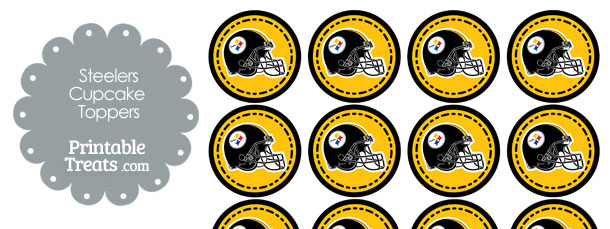 Pittsburgh Steelers Cupcake Toppers — Printable Treats.com