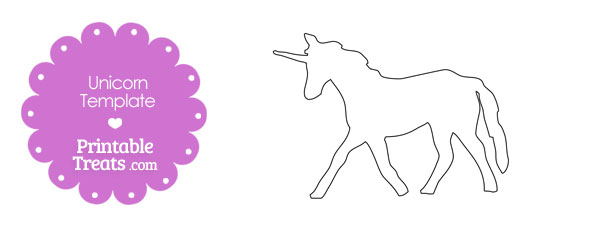 Printable Unicorn Shape Template — Printable Treats.com