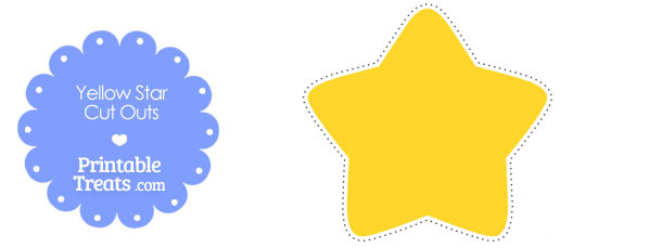 Printable Yellow Stars Free