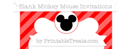 free red diagonal striped blank mickey mouse invitation printable blank mickey mouse invitations