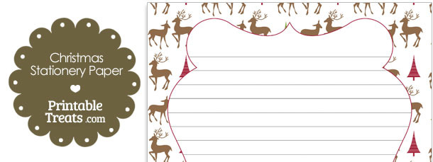 Reindeer Stationery Paper