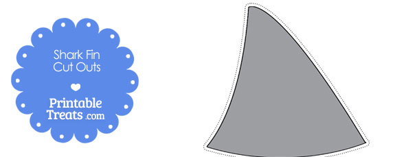 Shark Fin Template — Printable Treats.com